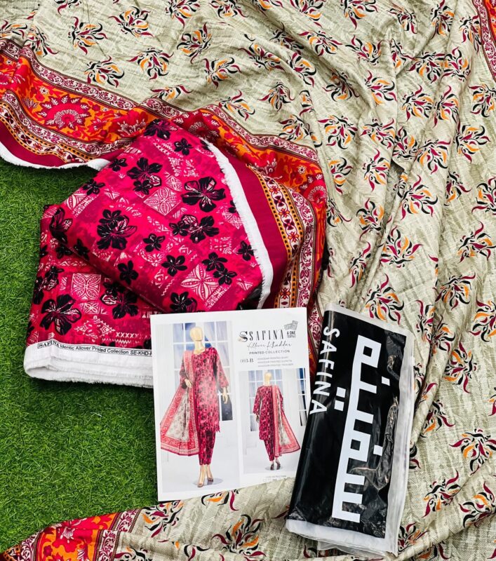 Premium Digital Printed Khaddar 3-Piece Suit