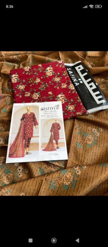 Premium Digital Printed Khaddar 3-Piece Suit