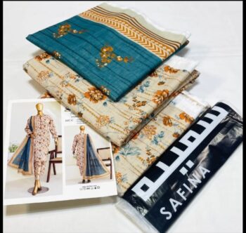 Premium Digital Printed Khaddar 3-Piece Suit