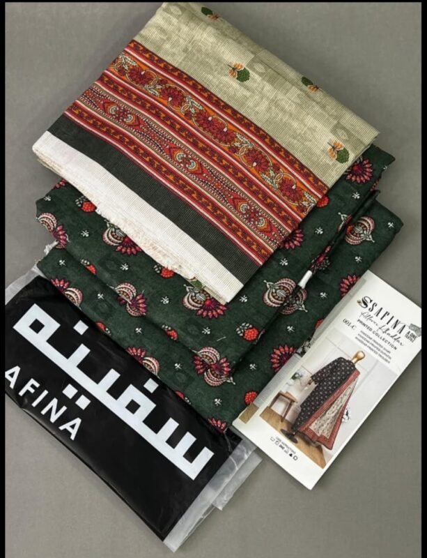 Premium Digital Printed Khaddar 3-Piece Suit