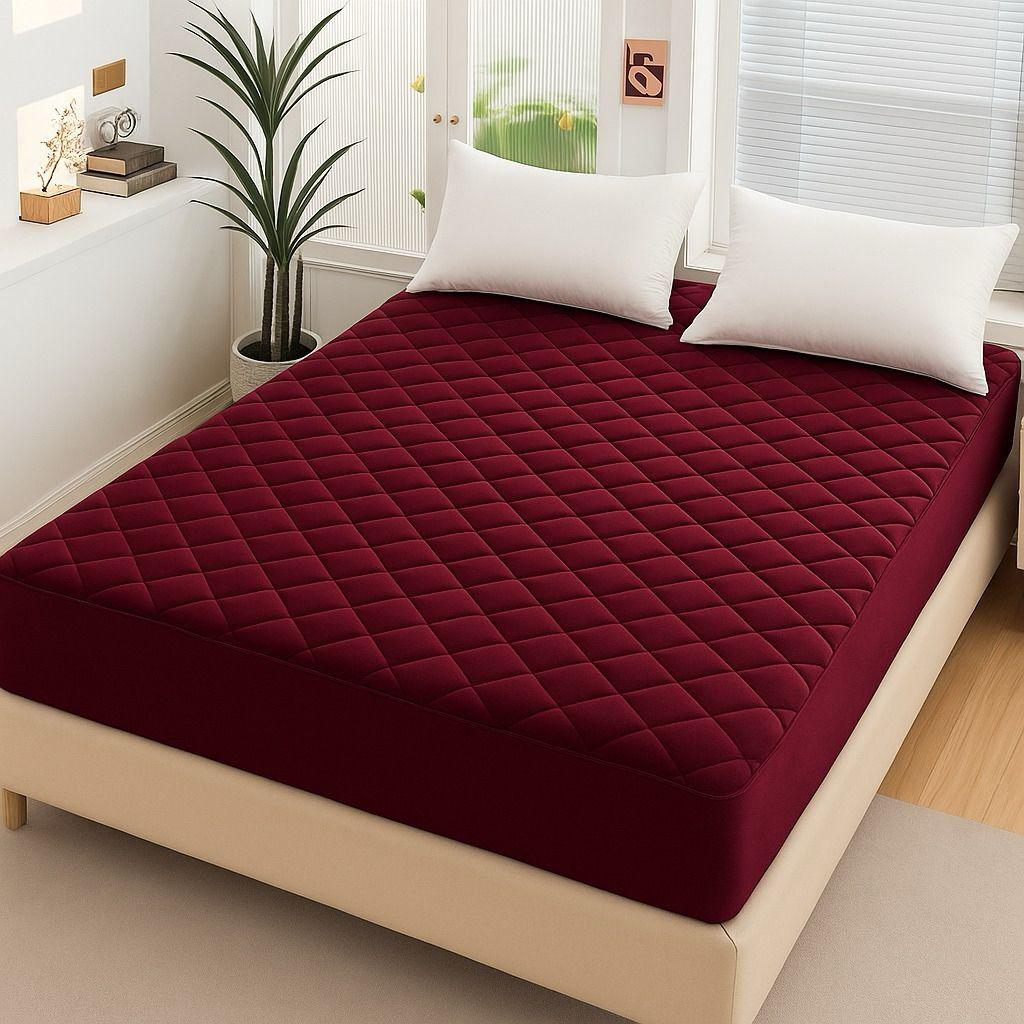 Fancy Quilted Waterproof Mattress Fitted BedSheet*
*💯% Waterproof Mattress Protector Bedsheet*